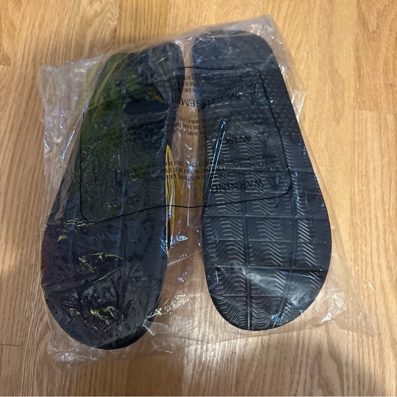 Pittsburgh Steelers Slide Sandals NEW 13/14 Men’s Black Gold NFL Football - Picture 3 of 4